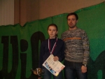 Победитель Гутова Наталья и ее тренер Войцеховский Д.А.
